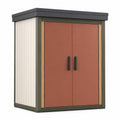 Armario Exterior de Resina y Metal 180x90x50 cm