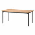 Mesa de madera de ingeniería y acero 140x70 cm