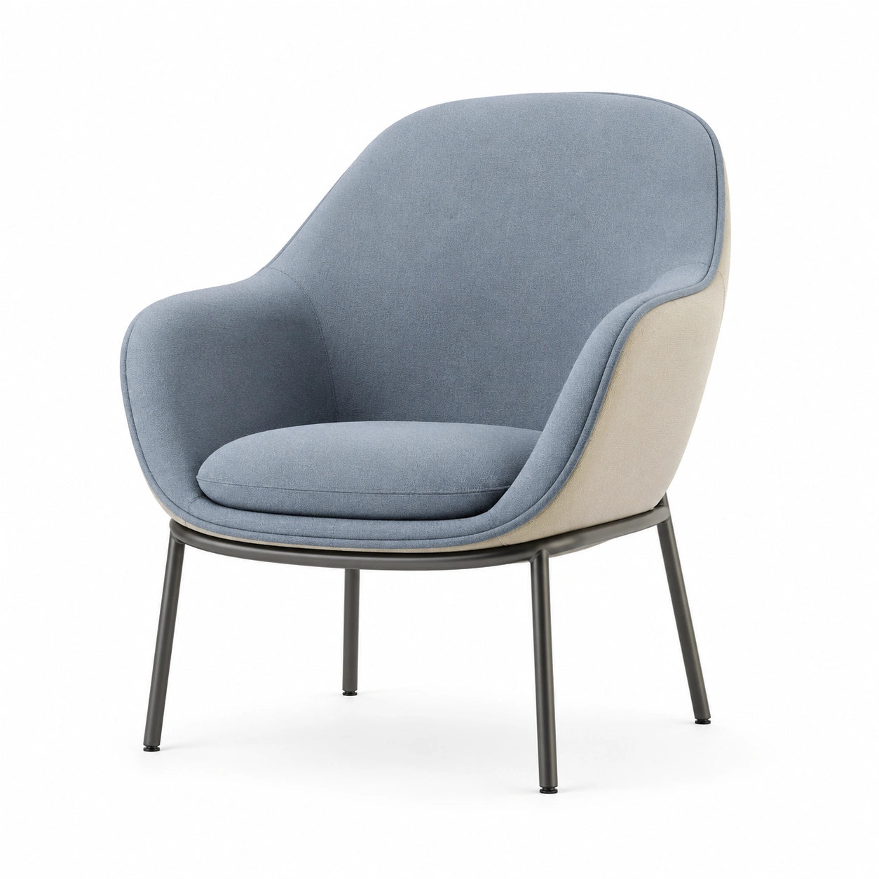 Sillón de Tela con Patas de Metal