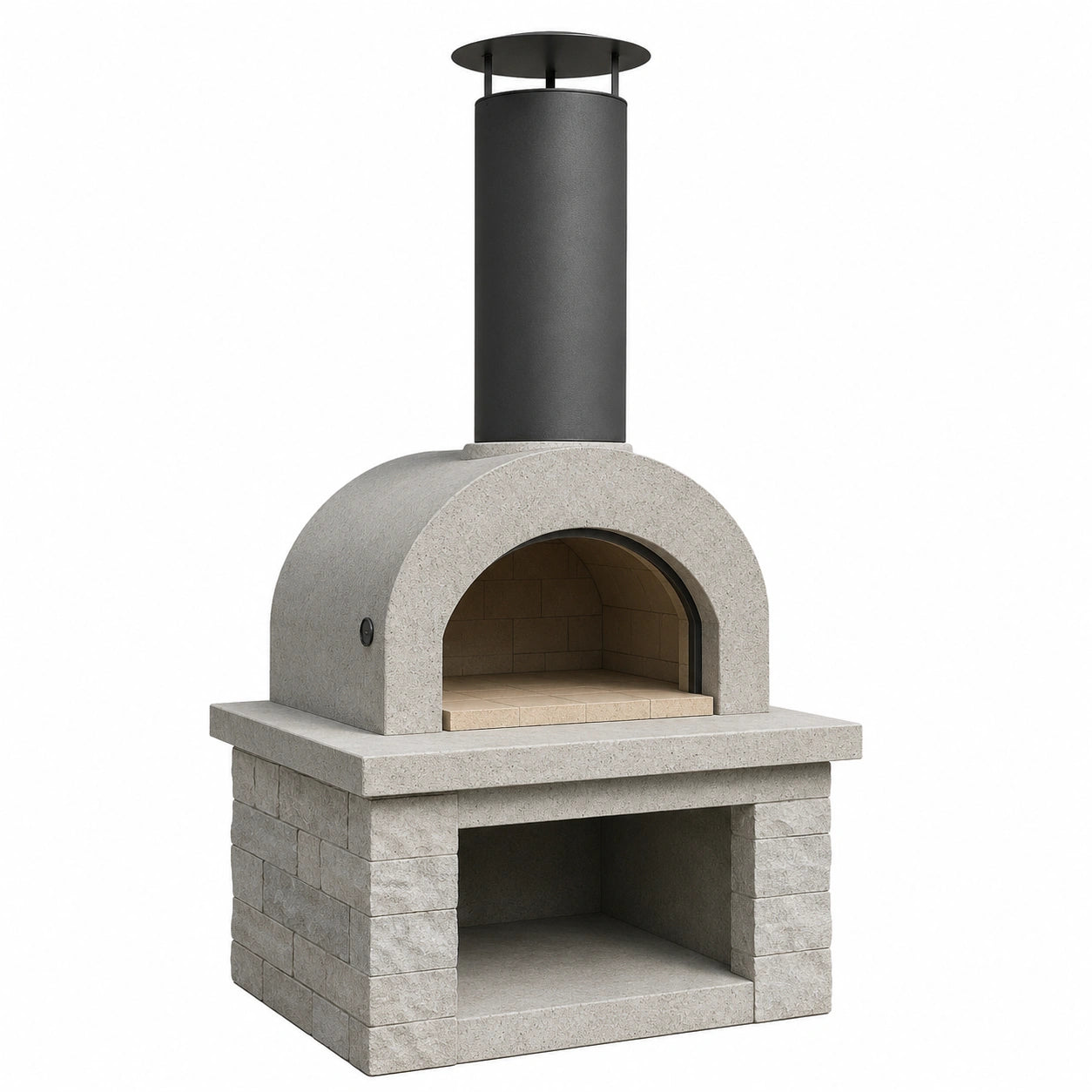 Horno de Piedra Refractaria y Acero para Exterior
