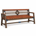 Banco de Jardín de Acacia y Metal Marrón 150cm