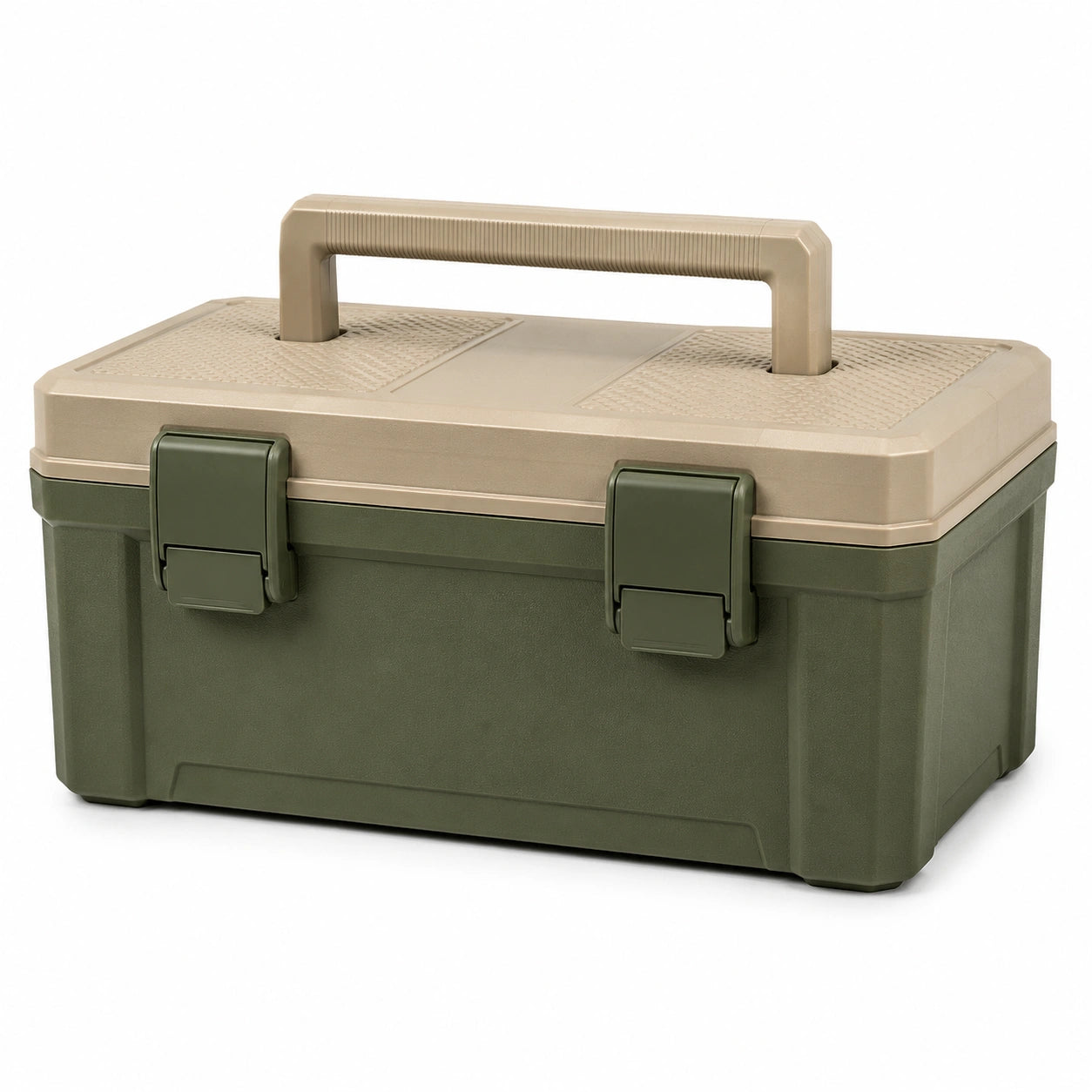 Caja de herramientas de plástico con asa y cierre de seguridad 40x20x20 cm