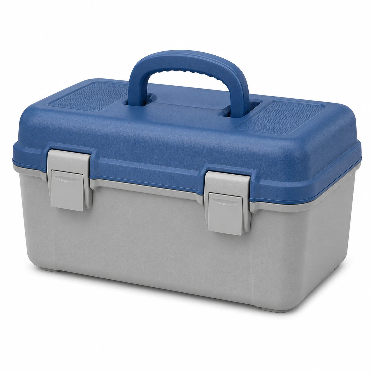 Caja de Herramientas de Polipropileno Azul y Gris